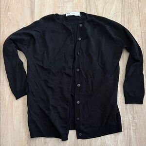 Zara Women's Black Cardigan Sweater
